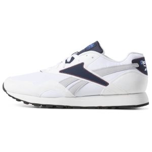 Reebok Rapide Turnschuhe Herren - Weiß/Navy/Lila/Grau - DE 634-BXZ